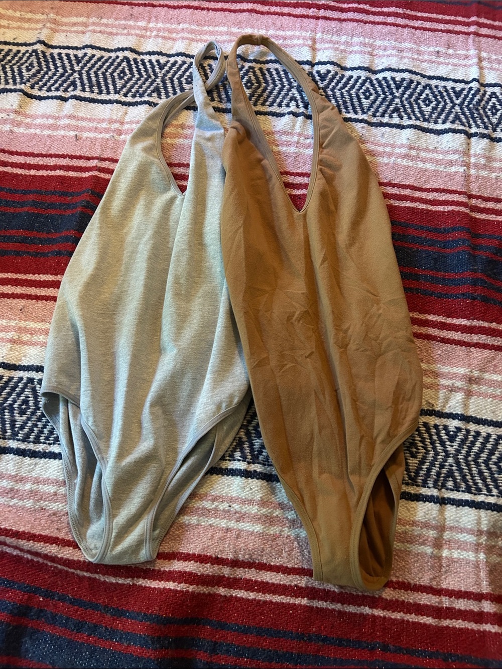 American Apparel Medium 2x of halter top neutrals bodysuit style. So comfortable